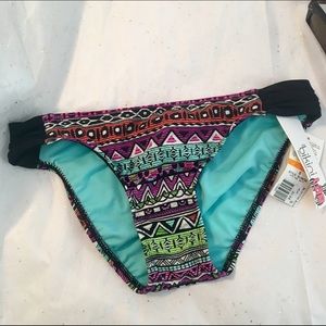 NWT Bikini Lab Pattern Swim Bottoms
