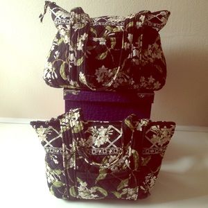 Vera Bradley black white floral lightweight purse