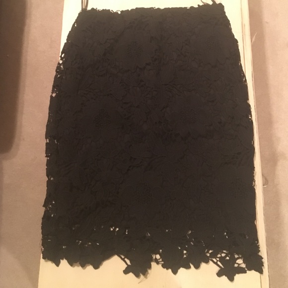 Black NWT Crochet Skirt