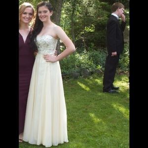 Cream Terani couture dress- worn once