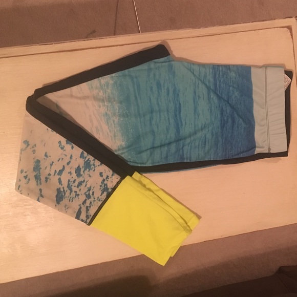 Ocean & Neon Yoga Pants