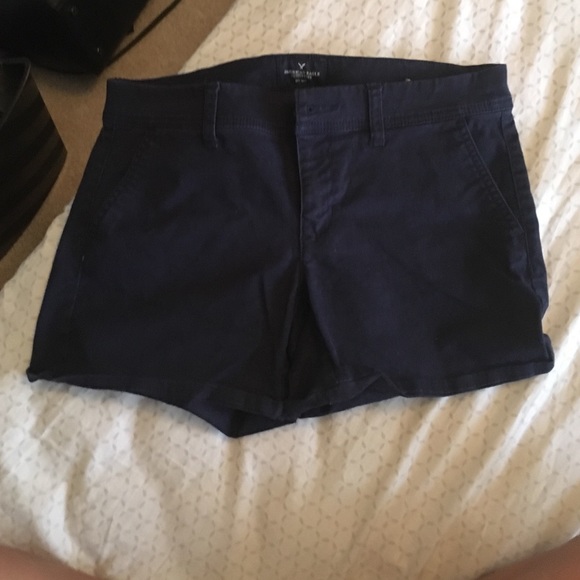 American eagle navy midi shorts