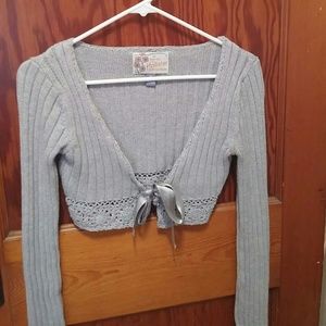 Hollister cropped cardigan
