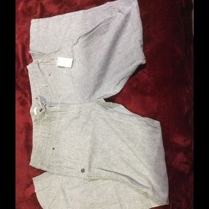 Striped Linen Drawstring Pants