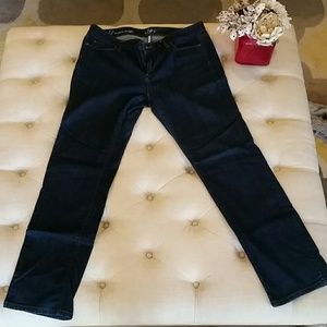 LOFT dark wash, modern straight jeans/size 12