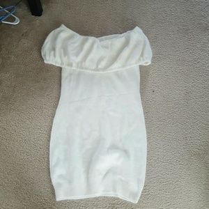 Off the shoulder sweater dress