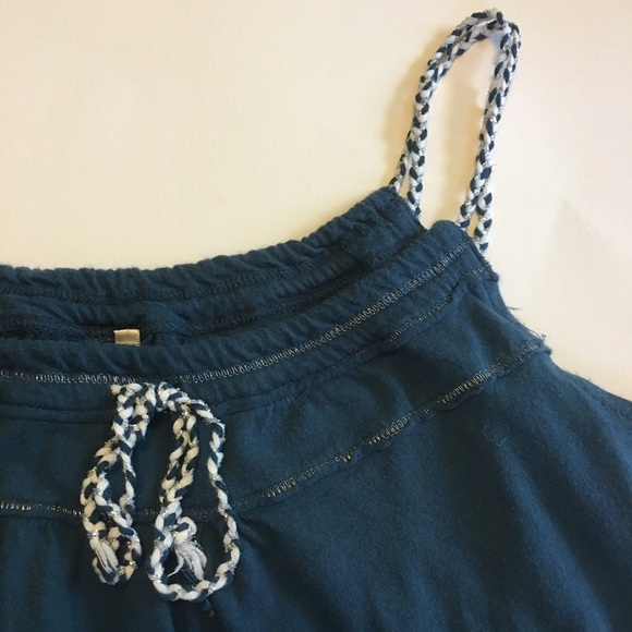 ⚡️Aeropostale Blue Braided Tank Top - Size X Small - Picture 2 of 3