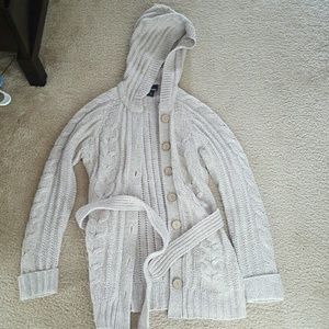 Tan hooded sweater