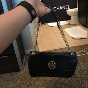Black leather Michael Kors bag