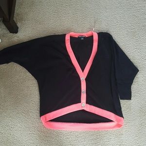 Black and pink cardigan