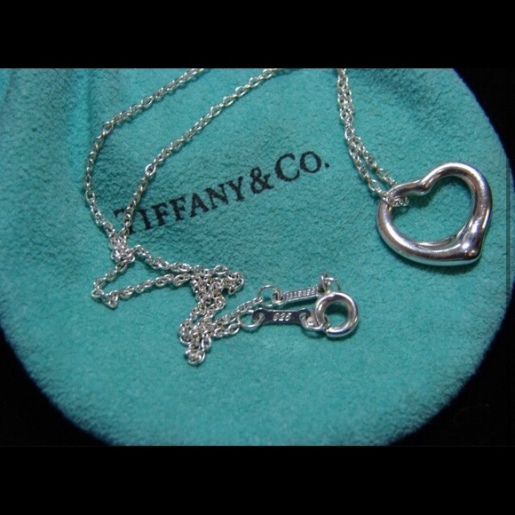 tiffany elsa peretti open heart necklace