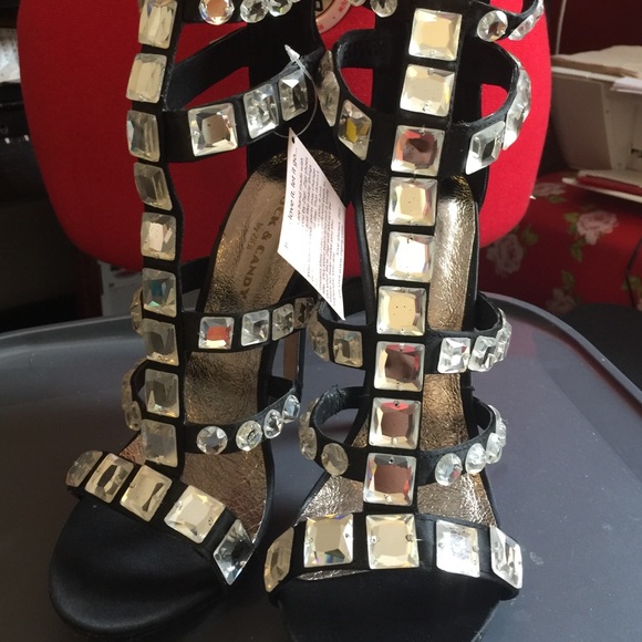 Rock & Candy Rhinestone and Satin Sandals by Zigi