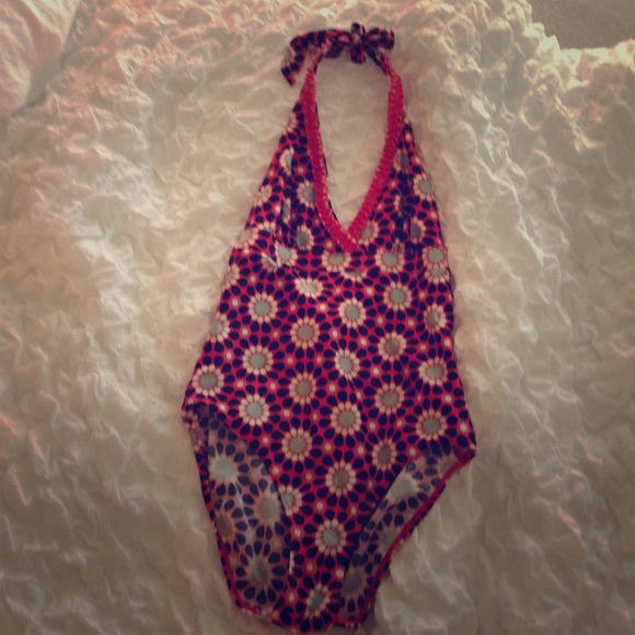 Flowered one piece