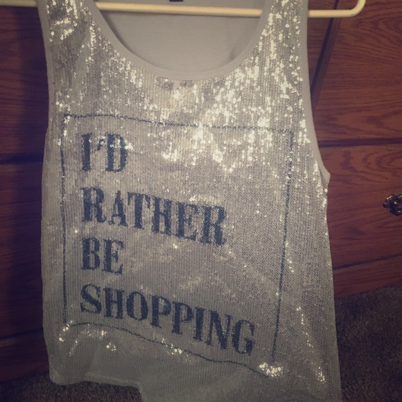 I'd Rather Be Shopping Tank by Ransom