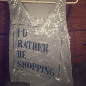 I'd Rather Be Shopping Tank by Ransom
