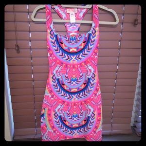 Mara Hoffman tight pink mini dress