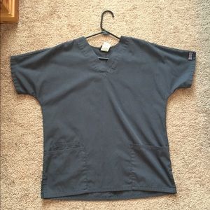 {Cherokee} Slate Grey Scrub Top