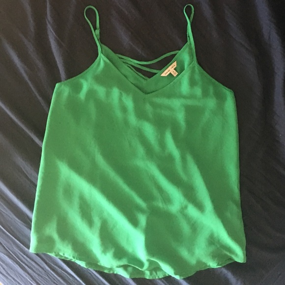Thin green tank top