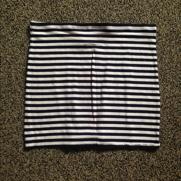 Stripped Mini Skirt