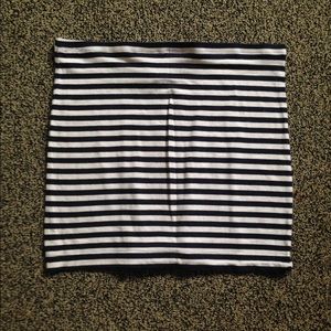 Stripped Mini Skirt