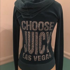 Juicy Couture velour tracksuit top