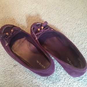 Purple moccasins
