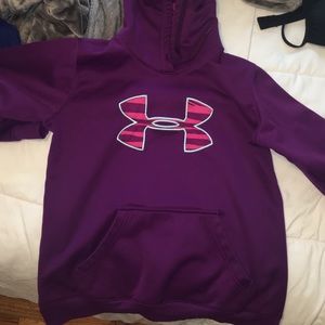 Purple under armour hoodie