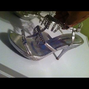 Silver Studded Heel