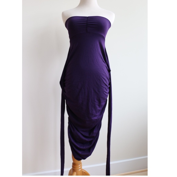 Butter by Nadia convertible ruched dress free size
