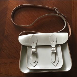 Gray Patent Leather Cambridge Satchel Co handbag