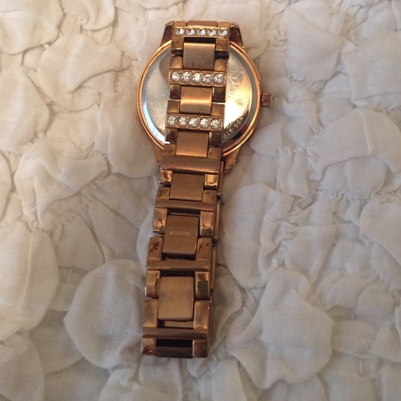 Rose Gold Fossil Watch main image 4