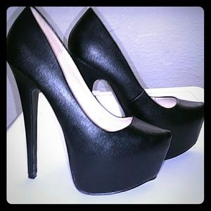 Black stilettos