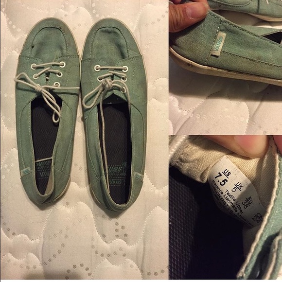 Green vans shoes