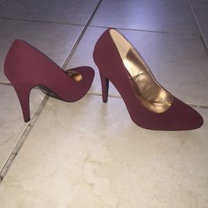 Charlotte Russe Heels !!! Size 9! Maroon color!