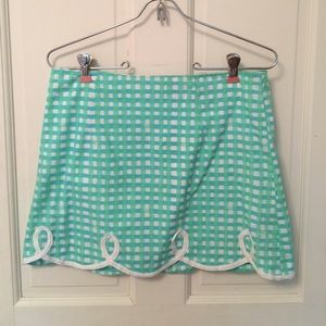 Lilly Pulitzer Gingham Tate Skirt