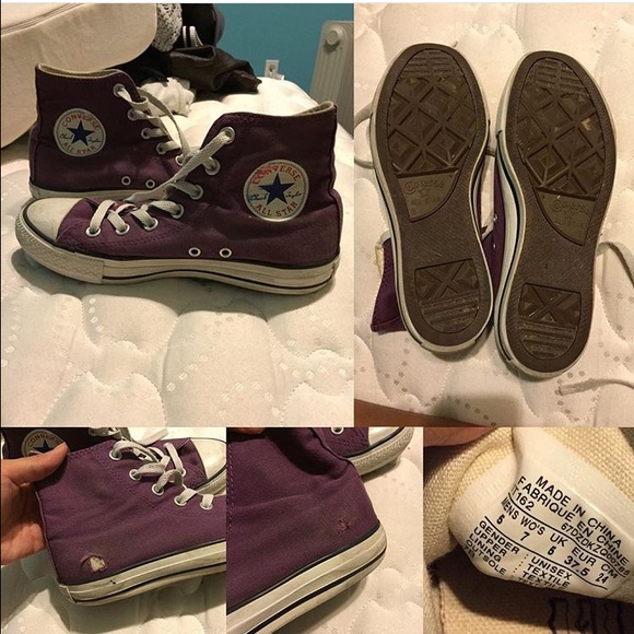 High top purple converse