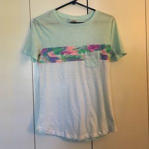 VS PINK Baby Blue and White Pocket