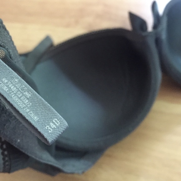 Aerie size 34D push up GRAY bra with bow tie - Picture 4 of 4