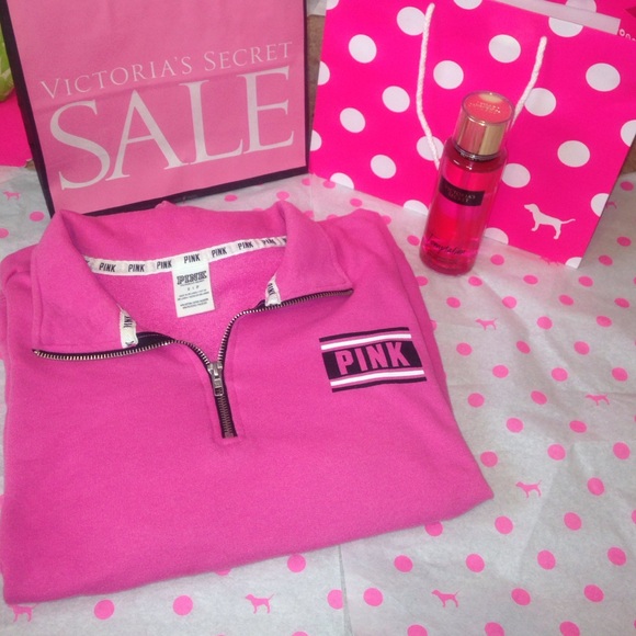 Pink Quarter Zip
