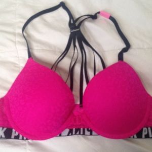 Vs pink front closure 34b nwt bra