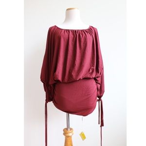 Butter by Nadia convertible ruched dress one size