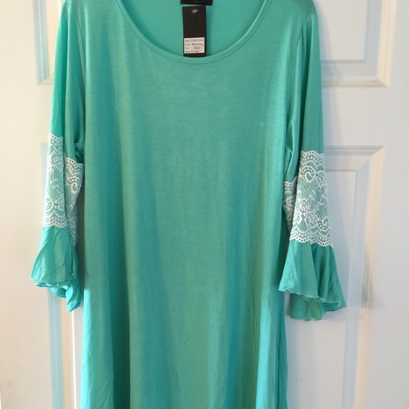 Mint green tunic