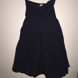 Gap strapless navy dress