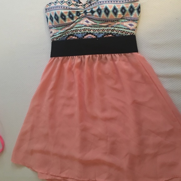 Tribal Strapless Dress