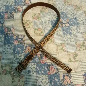 Leopard Print Belt