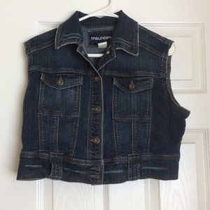 Cropped jean jacket