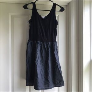 Black and gray dress