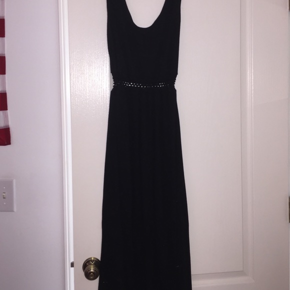 Black maxi dress