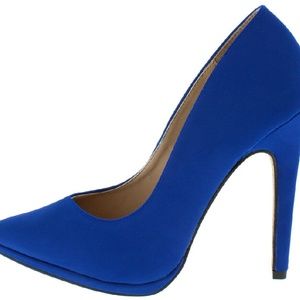 women's cobalt blue pumps US 7.5