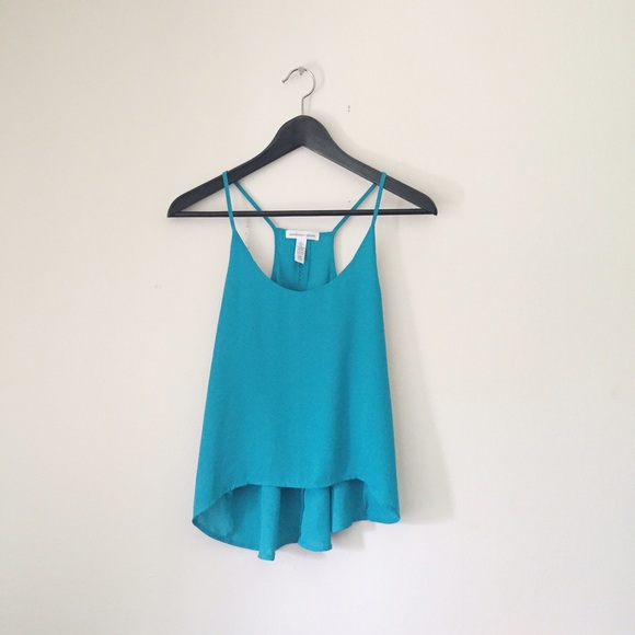 Ambiance Tops - Teal Hi-Lo Cami Top